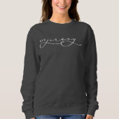 New Jersey Script State Women's Sweatshirt (Voorkant)