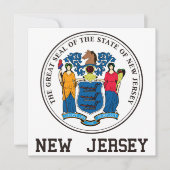 New Jersey Seal Kaart (Voorkant)