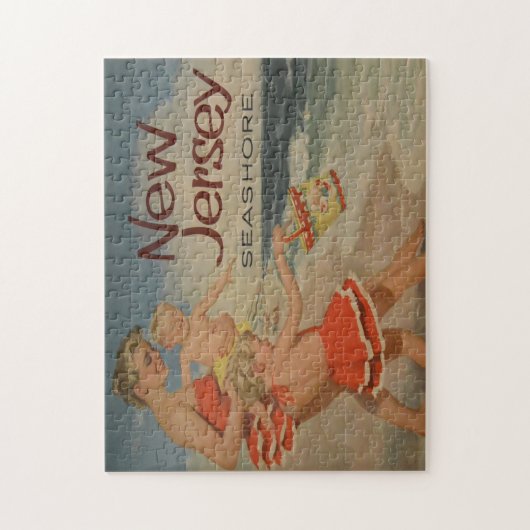  New Jersey Seashore Ocean Beach Legpuzzel (Verticaal)