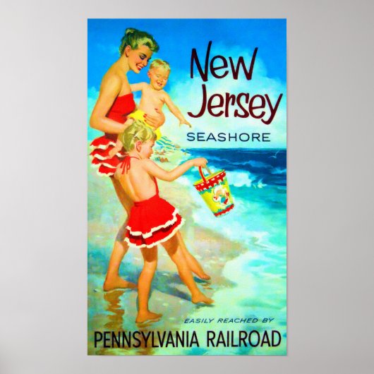 New Jersey Seashore Poster (Voorkant)