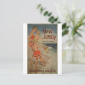 New Jersey Seashore Vintage Travel Briefkaart (Staand voorkant)