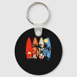 New Jersey Seaside Heights Retro Surfplank Vintage Sleutelhanger