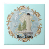 New Jersey Shells Lighthouse Tegel Tegeltje (Voorkant)