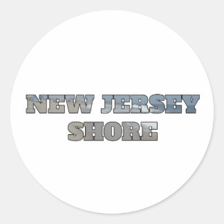 New Jersey Shore Ronde Sticker