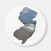 New Jersey Shore State Outline Magneet (Voorkant)