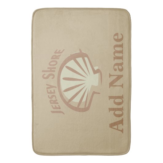 New Jersey Shore, voeg tekst toe Badmat (Voorkant Verticaal)