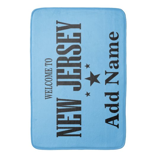 New Jersey Shore, voeg tekst toe Badmat (Voorkant Verticaal)