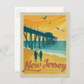 New Jersey Shoreline Briefkaart (Voorkant / Achterkant)