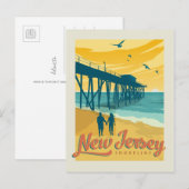 New Jersey Shorline Briefkaart (Voorkant / Achterkant)