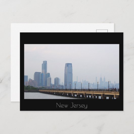 New Jersey Skyline Briefkaart (Voorkant / Achterkant)