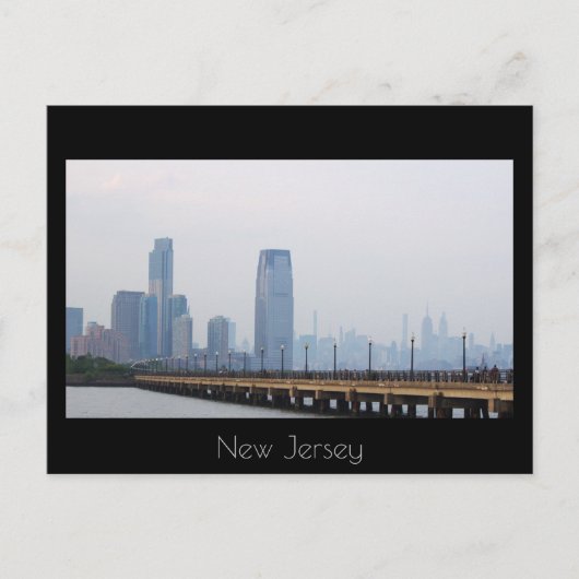 New Jersey Skyline Briefkaart (Voorkant)