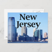 New Jersey Skyline met New Jersey in de Sky Briefkaart (Voorkant / Achterkant)