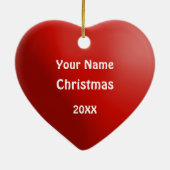 New Jersey Snowflake Heart Kerstmis Ornament (Achterkant)