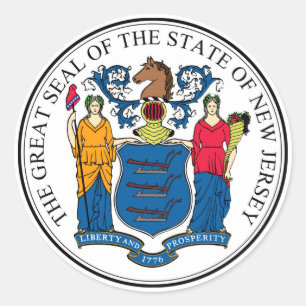 New Jersey staat zegel Amerika republiek symbool v