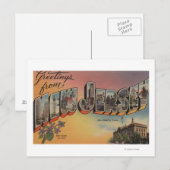 New Jersey (staatskapitaal/bloem) Briefkaart (Voorkant / Achterkant)