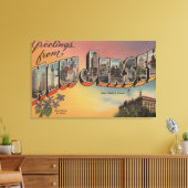 New Jersey (staatskapitaal/bloem) Canvas Afdruk (Insitu (Woonkamer))