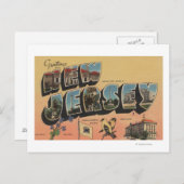 New Jersey (staatskapitaal/ventilator/vogel) Briefkaart (Voorkant / Achterkant)