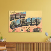 New Jersey (staatskapitaal/ventilator/vogel) Canvas Afdruk (Insitu (Woonkamer))