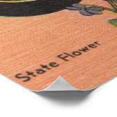 New Jersey (staatskapitaal/ventilator/vogel) Poster (Hoek)