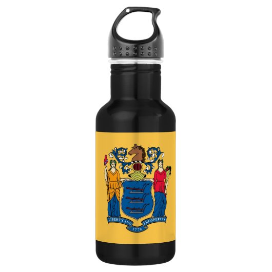 New Jersey Staatsvlag Liberty Fles (Voorkant)