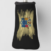 New Jersey state flag brush stroke Golfheadcover