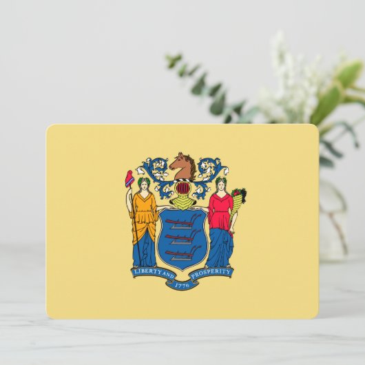 New Jersey State Flag Design (Staand voorkant)