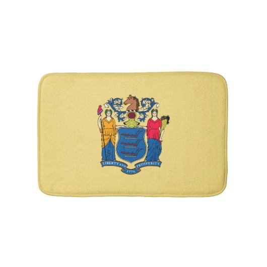 New Jersey State Flag Design Badmat (Voorkant)