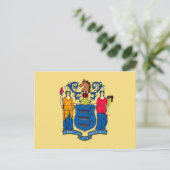 New Jersey State Flag Design Briefkaart (Staand voorkant)