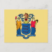 New Jersey State Flag Design Briefkaart (Voorkant)