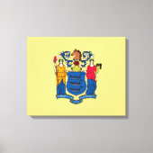 New Jersey State Flag Design Decor Canvas Afdruk (Voorkant)