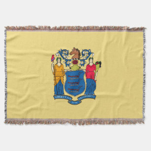 New Jersey State Flag Design Decor Deken