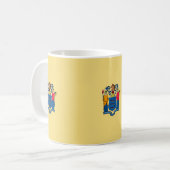 New Jersey State Flag Design Decor Koffiemok (Voorkant links)
