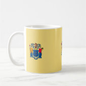New Jersey State Flag Design Decor Koffiemok (Links)