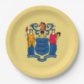 New Jersey State Flag Design Decor Papieren Bordje (Voorkant)