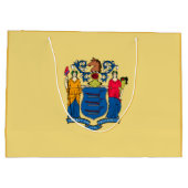 New Jersey State Flag Design Large Cadeautasje (Achterkant)
