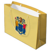 New Jersey State Flag Design Large Cadeautasje (Achterkant Gekanteld)