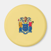 New Jersey State Flag Design Magneet (Voorkant)