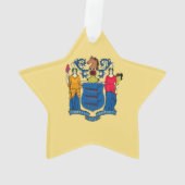 New Jersey State Flag Design Ornament (achterkant)