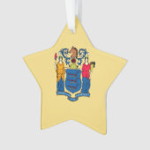 New Jersey State Flag Design Ornament (voorkant)