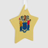 New Jersey State Flag Design Ornament (voorkant)