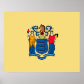 New Jersey State Flag Design Poster (Voorkant)