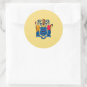 New Jersey State Flag Design Ronde Sticker (Tas)