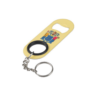 New Jersey State Flag Design Sleutelhanger Flessenopener