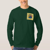 New Jersey State Flag Design T-shirt (Voorkant)