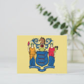 New Jersey State Flag Garden Liberty Prosperity  Briefkaart (Staand voorkant)