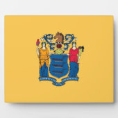 New Jersey State Flag Plaque Fotoplaat (Voorkant)