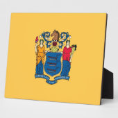 New Jersey State Flag Plaque Fotoplaat (Zijkant)