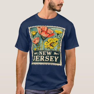 New Jersey State Flower Stamp Design T-shirt