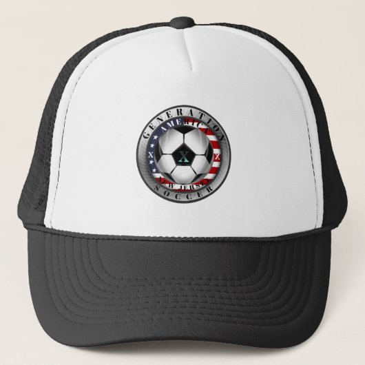 New Jersey State Generation X American Soccer Trucker Pet (Voorkant)