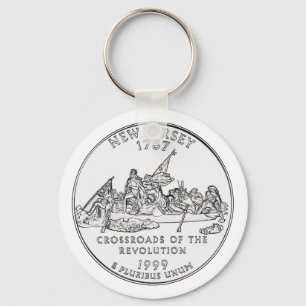 New Jersey State Quarter Sleutelhanger